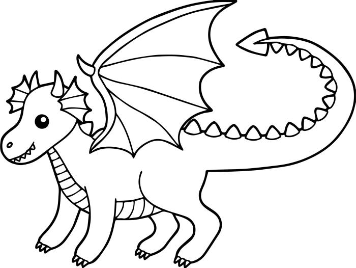 Dragon coloring book pages