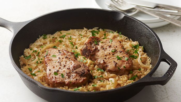 Pork chop mushroom soup rice recipe